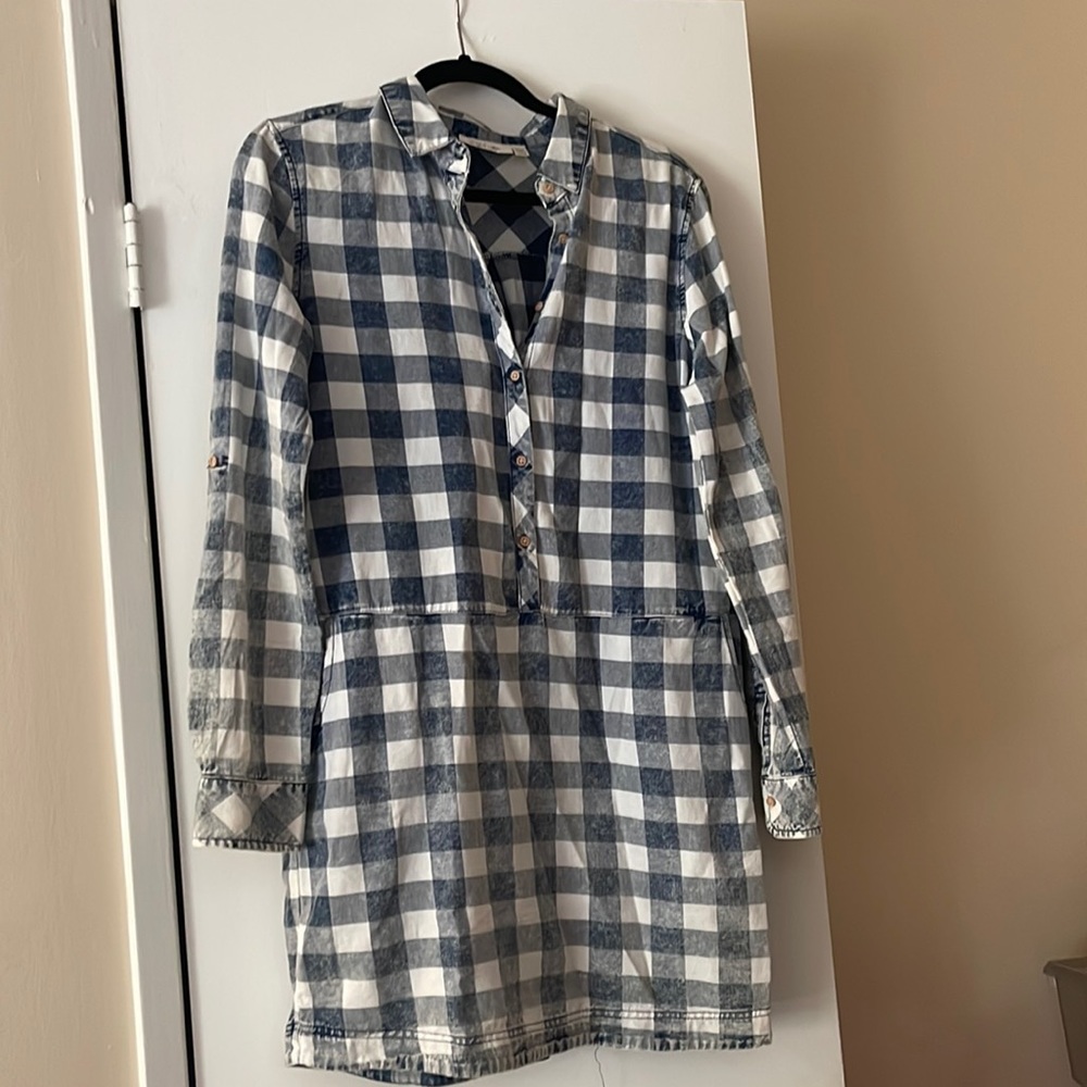 RD Style checkered jean dress